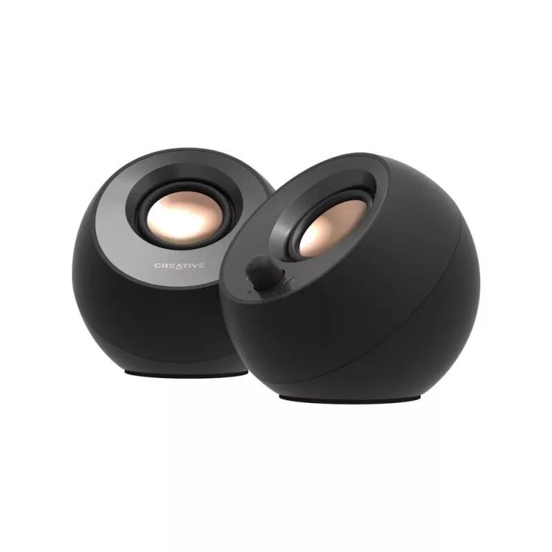 CREATIVE Pebble V3 minimalistické 2.0 USB-C stolové reproduktory s USB audio, Clear Dialog Enhancement, Bluetooth 5.0, 8W RMS so 16W špičkovým výkonom