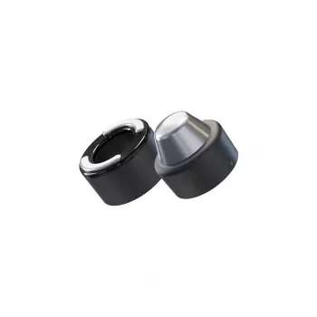 Masážny prístroj na tvár Therabody Theraface Hot & Cold Rings FG čierna — 67 mm, bezdrôtový, 2 programy, OLED displej
