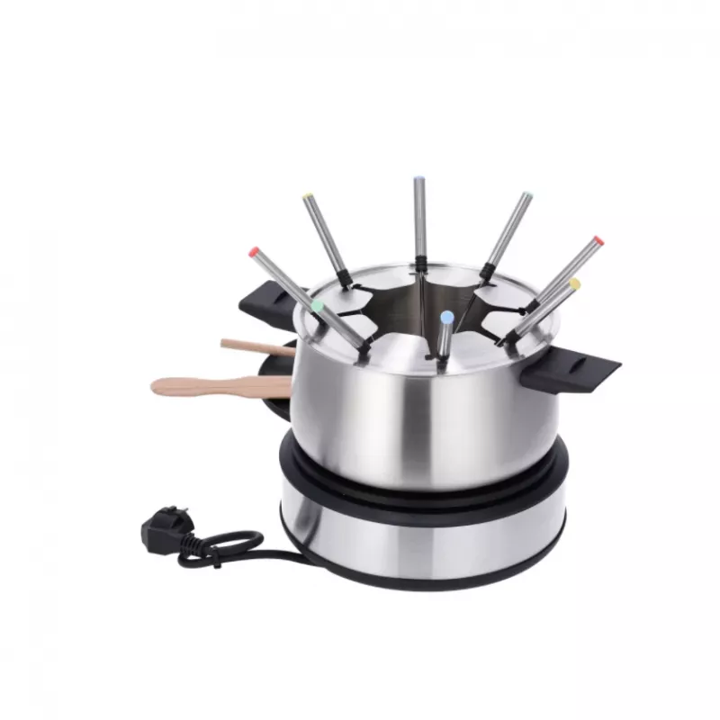 Severin FO 2471 kombinácia fondue a palaciniek, čierna/nehrdzavejúca oceľ