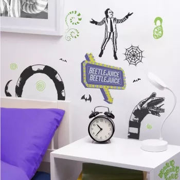 Nálepky na stenu Paladone Beetlejuice Design PP13439BJ – dekoračná sada samolepiek na stenu