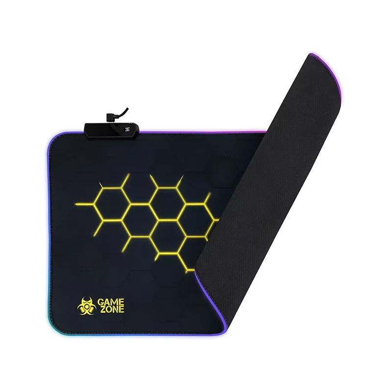 TRACER GameZone Hexy1 RGB podložka pod myš a klávesnicu, 80 x 30 x 0,4 cm, čierna