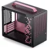 Jonsplus MATX Handle Case Z20 čierno-ružová – Mini/Micro/Flex-ATX skriňa s rukoväťou