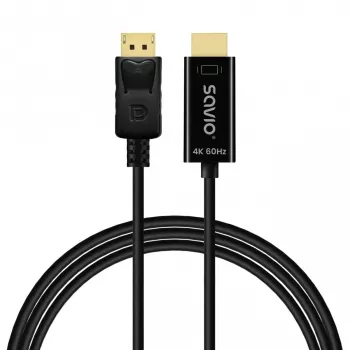 Savio CL-189 video kábel adaptér 1,5 m konektor samec na konektor samec