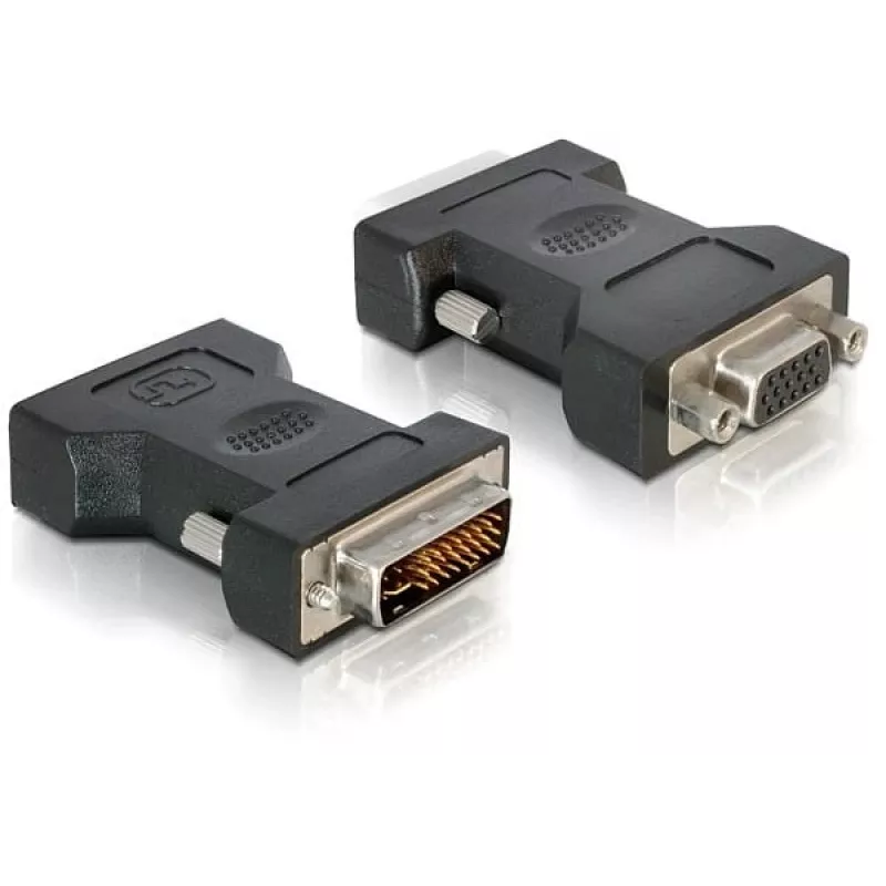 VGA 15-pól konektor samica na DVI 24+5 konektor samec DeLOCK 65016
