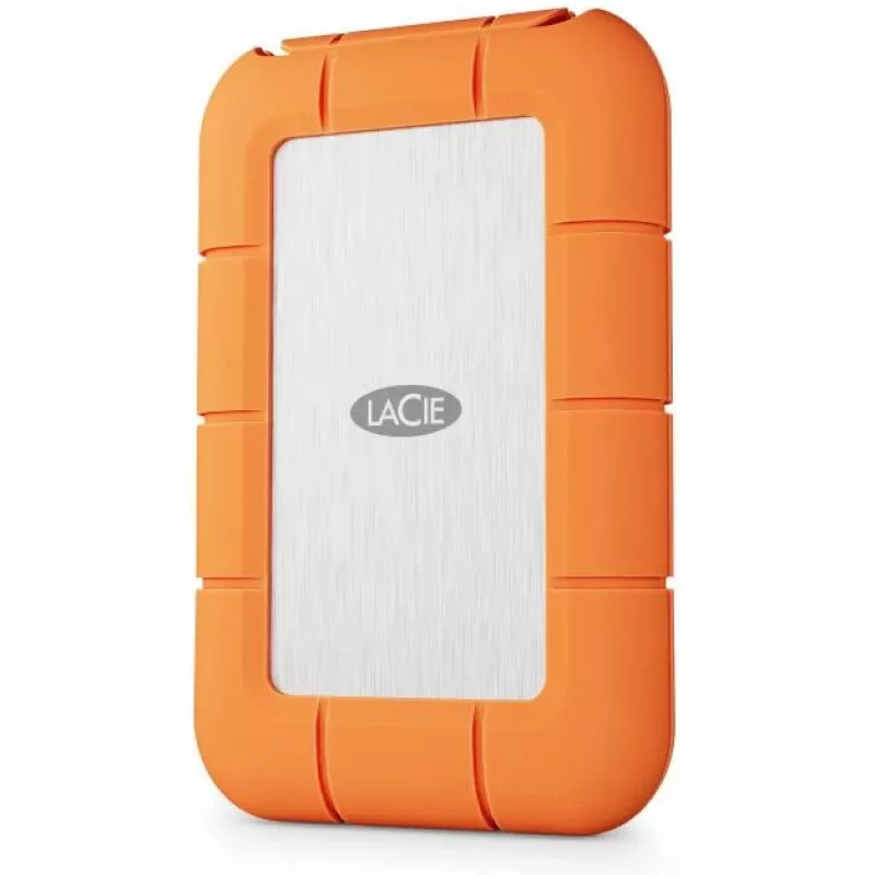 Externé SSD LaCie STND4000400 4 TB USB4 Gen 3x2 Thunderbolt USB Type-C, oranžová/nerez