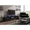 Cama TV stojan EVORA 200 wenge/čierna lesklá