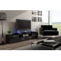 Cama TV stojan EVORA 200 wenge/čierna lesklá