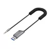 Savio TR-16 vysielač AUX adaptér s funkciou handsfree, Bluetooth 5.3, Google Assistant/Siri