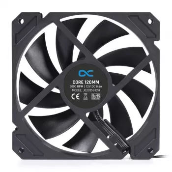 Ventilátor Alphacool 12 cm 3000 ot/min 7,83 mmH2O dvojité guľôčkové ložisko čierny 120x120x25 mm