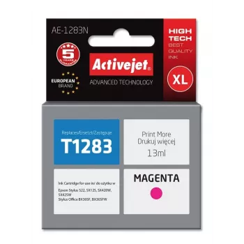 Activejet AE-1283N atrament (náhrada za Epson T1283; Supreme; 13 ml; purpurová)