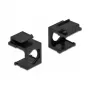 Keystone kryt DeLOCK 86739 čierny 9,7 mm otvor 4 ks