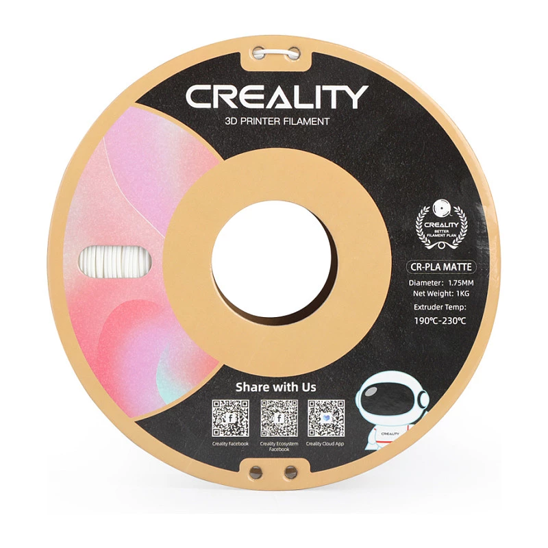 Cievka filamentu Creality PLA 1,75 mm biela 1 kg (model 3301010296)