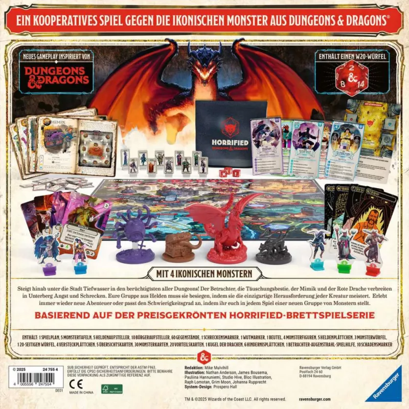 Horrified Dungeons & Dragons, spoločenská hra
