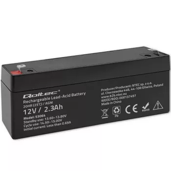 Zapečatená AGM batéria QOLTEC 12V 2,3Ah pre UPS a záložné systémy, max. vybíjanie 34,5A