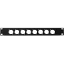 Predný panel Omnitronic Z-19 8x XLR D-Type 1U – rackový adaptér s ôsmimi XLR konektormi