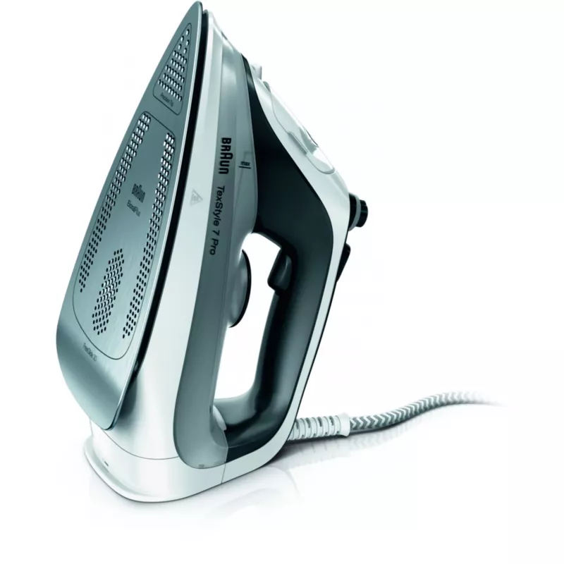 Braun TexStyle 7 Pro SI7149WB suchá a parná žehlička EloxalPlus žehliaca plocha 2900 W čierna, biela
