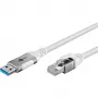 Ethernetový kábel USB-a 3.2 Gen1 konektor samec > RJ-45 konektor samec, LAN adaptér