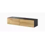Cama TV stojan VIGO 140 30/140/40 čierny/dub wotan
