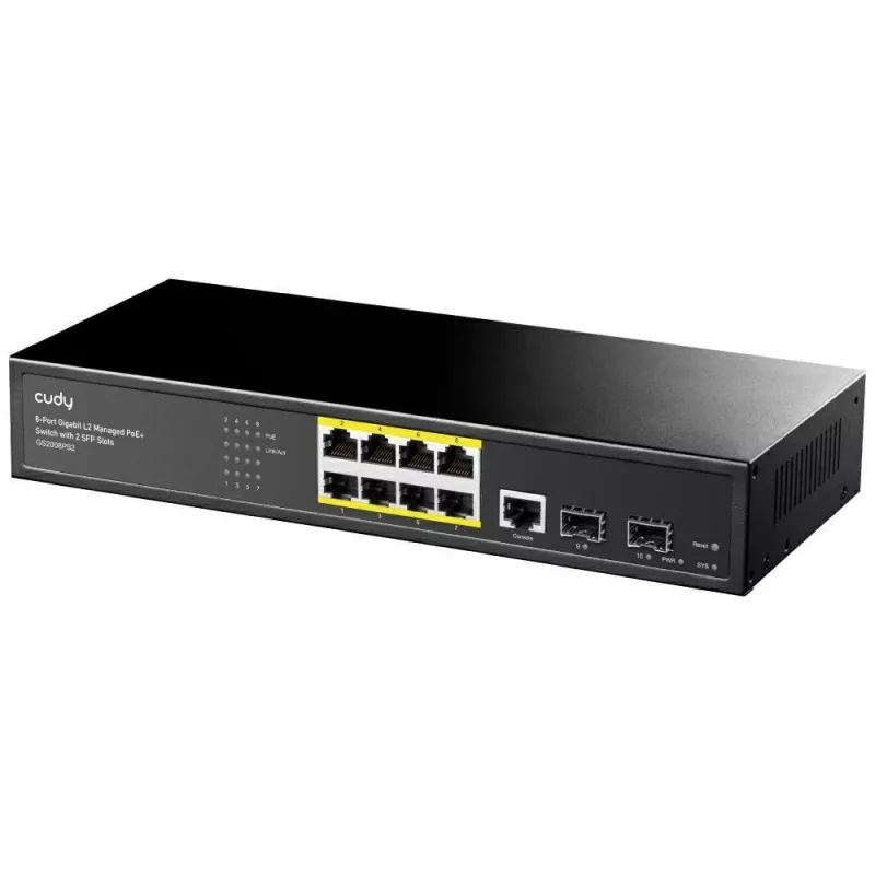 Managed switch Cudy GS2008PS2 L2 Gigabit Ethernet 8 portov PoE