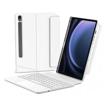 Obal folio s Bluetooth klávesnicou Inateck N0064 pre Samsung Galaxy Tab S10 FE/S9 FE/S9 27,9 cm (11 palcov) QWERTZ, 2 režimy stojana, 500 mAh