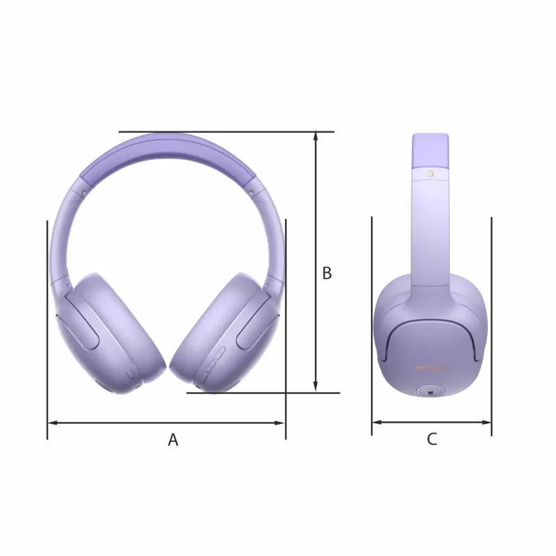 Slúchadlá MANTA HDP1001PU Rytmo Elegance fialové over-ear káblové, model HDP1001PU
