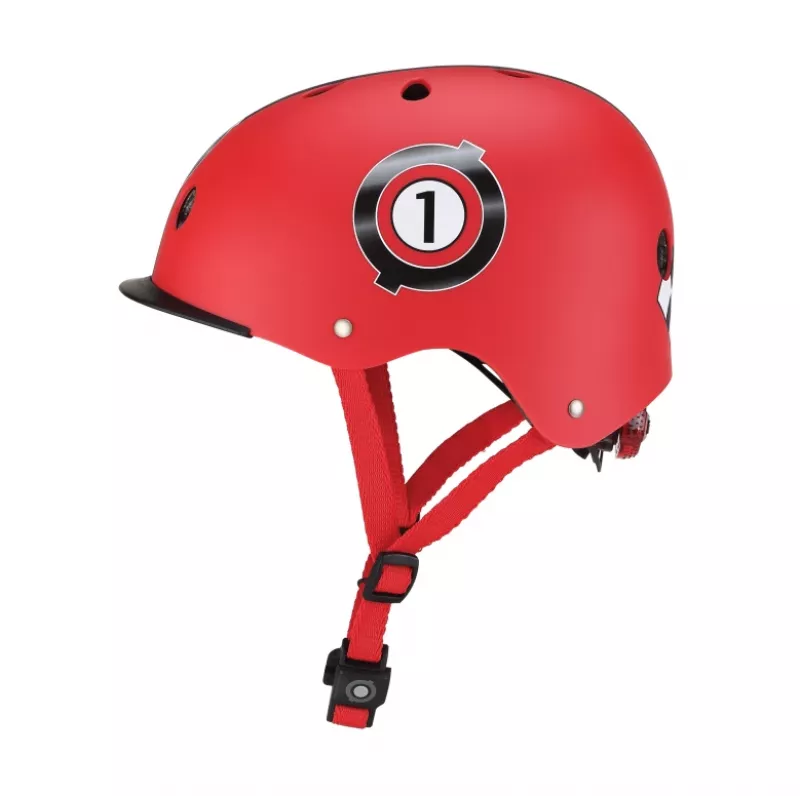 Ochranná prilba GLOBBER Elite Lights XS/S 48–53 cm červená