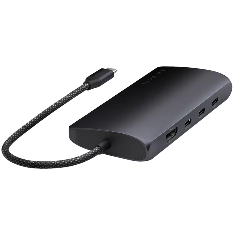 Satechi USB-C Multiport adaptér ST-P8KED — 6 portov, podporuje 8K rozlíšenie