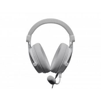 Káblové slúchadlá Genesis Toron 531 biele s mikrofónom, ľahký On-Ear dizajn
