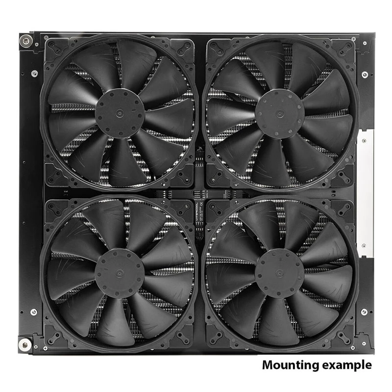 Rozdeľovač radiátora Watercool MO-RA X-Splitter pre ventilátory Noctua NF-A20