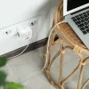 Predlžovacia zásuvka QOLTEC 52548 s 3× AC zásuvkami a USB portom