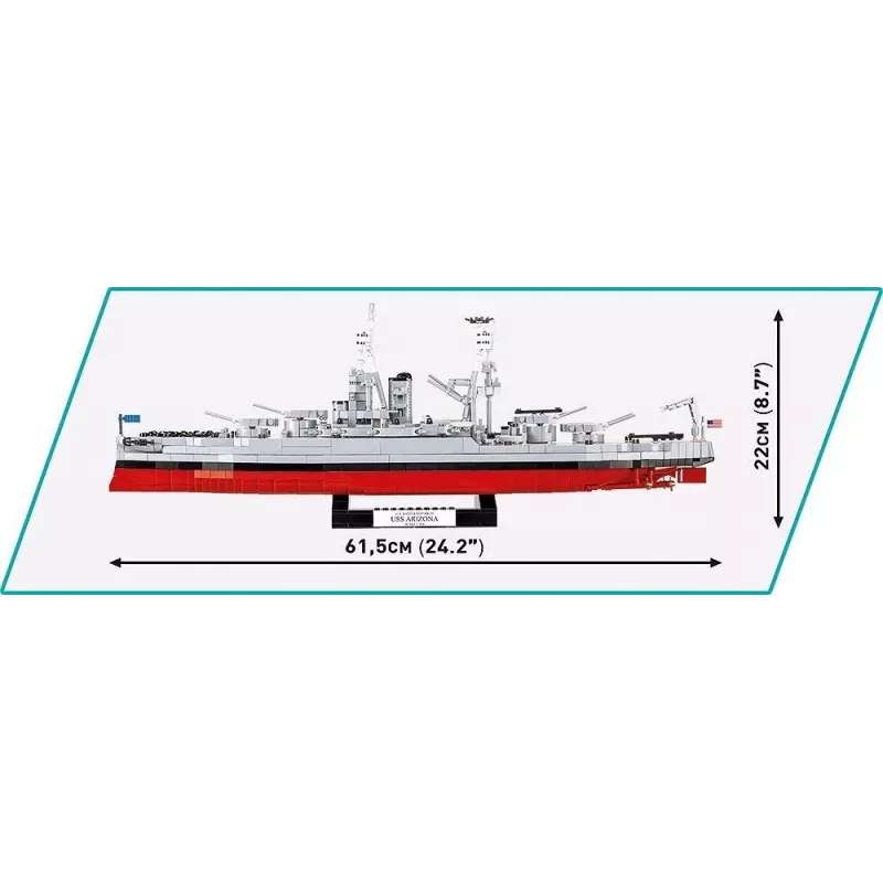 Stavebnica USS Arizona BB-39 2046 dielov
