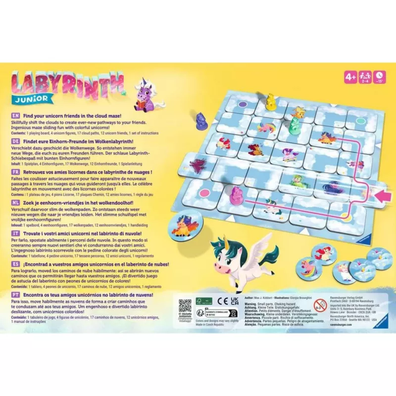 Spoločenská hra Ravensburger 23046 — rodinná skladacia hra, 15 min. hrací čas, od 4 rokov