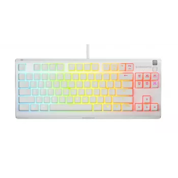 Klávesnica SteelSeries Apex 3 TKL US, biela