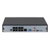 Sieťový videorekordér DAHUA Lite NVR2108HS-8P-4KS3 — 8-kanálový, 4K max, SATA HDD, 1U, PoE