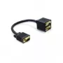 VGA adaptér DeLOCK 65060 konektor samec na 2x konektor samica 0,2 m