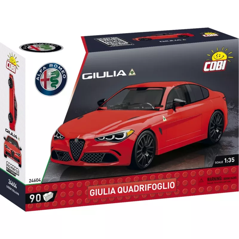 Stavebnica COBI Giulia Quadrifoglio 90 dielov od 6 rokov