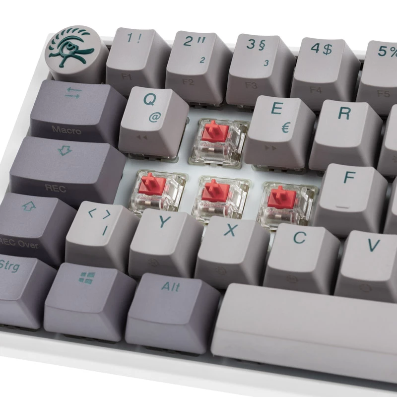 Ducky One 3 Nebelgrau Mini herná klávesnica, RGB-LED – MX-Silent-Rot