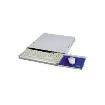 APRA apraNET - Rackový výsuvný držiak klávesnice - svetlosivá, RAL 7035 - 1U - 48,3 cm (19)
