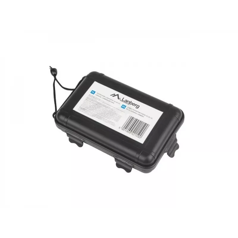 Sieťový tester káblov Lanberg NT-0404 PoE tester čierna modrá