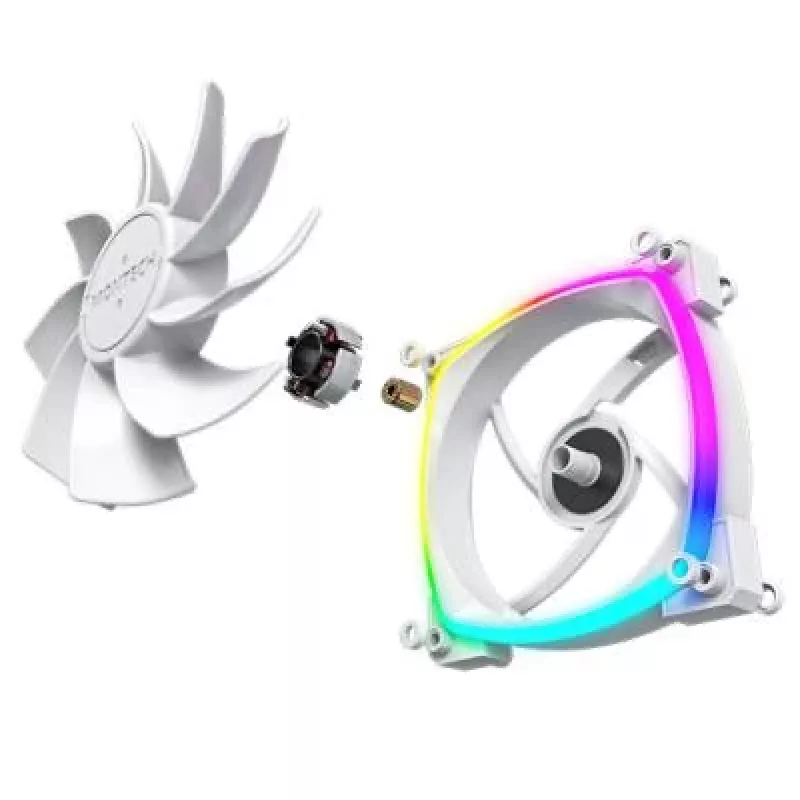 Montech RX120 PWM ventilátor počítačovej skrine 12 cm biely 3 ks