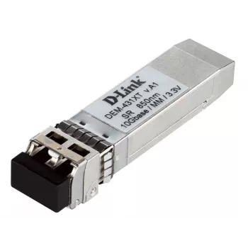 D-Link 10GBase-SR SFP+ transceiver, 80/300 m, optické vlákno, 10000 Mbit/s, SFP+, LC, 50/125, 62,5/125 µm, SR