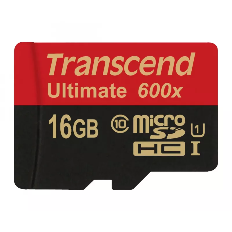 Transcend microSDHC MLC 16GB Class 10 UHS-I 600x + SD adaptér