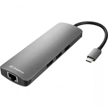 Sharkoon USB 3.0 Type C Combo adaptér rozširujúce karty/adaptéry HDMI, RJ-45, USB 3.2 Gen 1 (3.1 Gen 1)