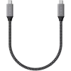 USB kábel Satechi ST-U4C25M USB4 Gen 3x2 0,25 m čierny sivý