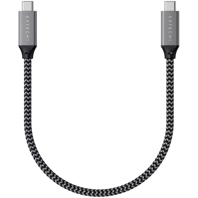 USB kábel Satechi ST-U4C25M USB4 Gen 3x2 0,25 m čierny sivý