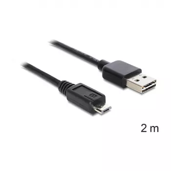 USB kábel DeLOCK EASY-USB 2.0-A Micro-B 2m