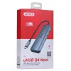 UNITEK uHUB Q4 USB hub Type-C 5000 Mbit/s sivý
