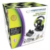 Esperanza EG104 High Octane volant s pedálmi, PC/PS3/Xbox 360, čierno-zelený