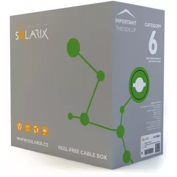 Solarix CAT6 UTP PVC Eca inštalačný kábel 305 m