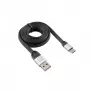 Sbox USB 2.0-Type-C/2.4A čierna/strieborná 1,5 m